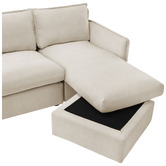 Temple &amp; Webster Thea 3 Seater Sofa with Reversible Chaise