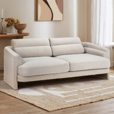 Temple &amp; Webster Giselle 3 Seater Velvet Sofa