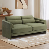 Temple &amp; Webster Giselle 3 Seater Velvet Sofa