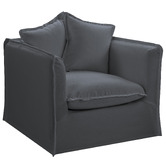 Temple &amp; Webster Montauk Upholstered Slipcover Armchair
