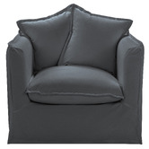Temple &amp; Webster Montauk Upholstered Slipcover Armchair