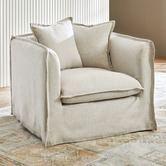 Temple &amp; Webster Montauk Upholstered Slipcover Armchair