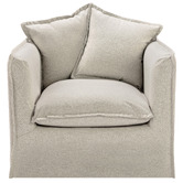 Temple &amp; Webster Montauk Upholstered Slipcover Armchair