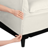 Temple &amp; Webster Montauk Upholstered Slipcover Armchair