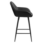 Temple &amp; Webster 62cm Frankie Faux Leather Barstools