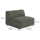 Temple &amp; Webster Russo Oversized Armless Lounge Chair