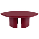 Temple &amp; Webster Merlot Premium Hex 90cm Coffee Table