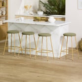 Temple &amp; Webster 68cm Nedda Boucle Bar Stools