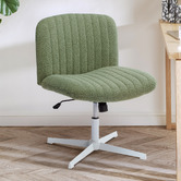 Temple &amp; Webster Camila Boucle Cross Legged Office Chair