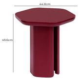 Temple &amp; Webster Merlot Premium Hex Side Table