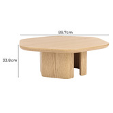 Temple &amp; Webster Premium Hex 90cm Coffee Table