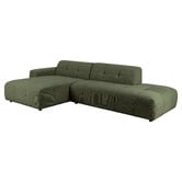 Temple &amp; Webster Quinn 4 Seater Upholstered Sofa with Open-End Chaise