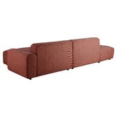 Temple &amp; Webster Quinn 4 Seater Upholstered Sofa with Open-End Chaise