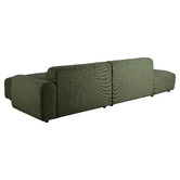 Temple &amp; Webster Quinn 4 Seater Upholstered Sofa with Open-End Chaise