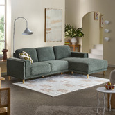 Temple &amp; Webster Border 3 Seater Sofa with Chaise