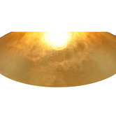 Temple &amp; Webster Sonny Faux Leather &amp; Steel Pendant Light