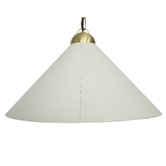 Temple &amp; Webster Sonny Faux Leather &amp; Steel Pendant Light