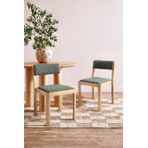 Temple &amp; Webster Alex Solid Oak Wood Dining Chairs
