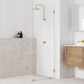 Temple &amp; Webster Blanca Glass Shower Screen