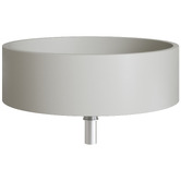 Temple &amp; Webster Clover 382mm Round Concrete Above Counter Basin