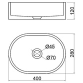 Temple &amp; Webster Clover 400mm Oval Concrete Above Counter Basin