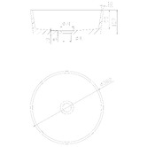 Temple &amp; Webster Clover 382mm Round Concrete Above Counter Basin