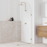 Temple &amp; Webster Blanca Arch Glass Shower Screen