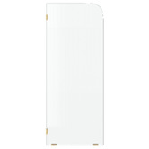 Temple &amp; Webster Blanca Left Fluted Glass Shower Screen