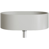 Temple &amp; Webster Clover 400mm Oval Concrete Above Counter Basin