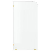 Temple &amp; Webster Blanca Left Fluted Glass Shower Screen