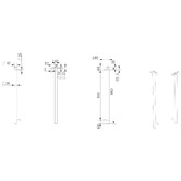 Temple &amp; Webster Leo Vertical Heated Towel Bar