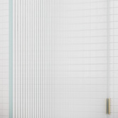 Temple &amp; Webster Blanca Right Fluted Glass Arch Shower Screen