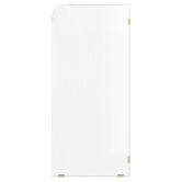 Temple &amp; Webster Blanca Right Fluted Glass Shower Screen