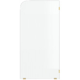 Temple &amp; Webster Blanca Right Fluted Glass Shower Screen
