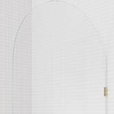 Temple &amp; Webster Blanca Arch Glass Shower Screen