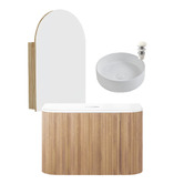 Temple &amp; Webster Nomad 750mm Vanity Package with Arch Shaving Cabinet
