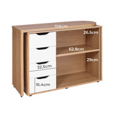 Temple &amp; Webster Erin 4 Drawer Study Desk