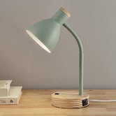 Temple &amp; Webster 36cm Finley Desk Lamp with USB