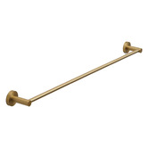 Temple &amp; Webster Clovelly Brushed Gold 750mm Single Towel Rail