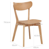 Temple &amp; Webster Natural Larsen Wooden Dining Chairs