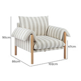 Temple &amp; Webster Nook Upholstered Armchair
