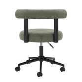 Temple &amp; Webster Hannon Boucle Office Chair &amp; Brianna 3 Drawer Desk Set