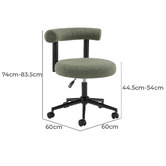 Temple &amp; Webster Hannon Boucle Office Chair