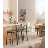 Temple &amp; Webster Lottie Arched Solid Beech Wood Dining Chairs