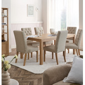 Temple &amp; Webster Windsor Linen Upholstered Dining Chairs