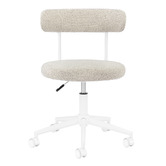 Temple &amp; Webster Conrad Boucle Office Chair
