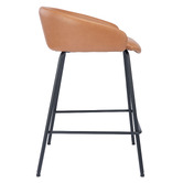Temple &amp; Webster 64.5cm Elsa Upholstered Barstools