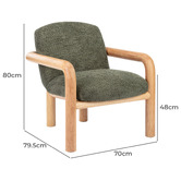 Temple &amp; Webster Jones Boucle Armchair