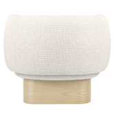 Temple &amp; Webster Natural Benji Swivel Armchair