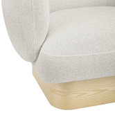 Temple &amp; Webster Natural Benji Swivel Armchair